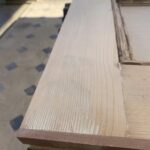 New hardwood lippings and rebated drop-down cold-smoke seal to the door-leaf edge