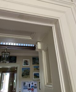 Batwing smoke and acoustic seals added to the door stops